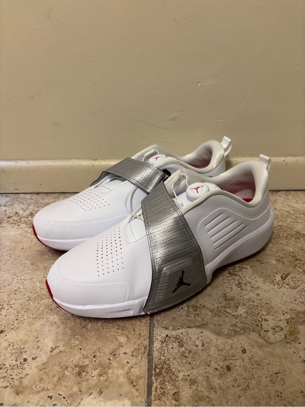 Air Jordan Air Rev White Metallic Silver Golf Shoes BOA Men Size 12 FV6338-200